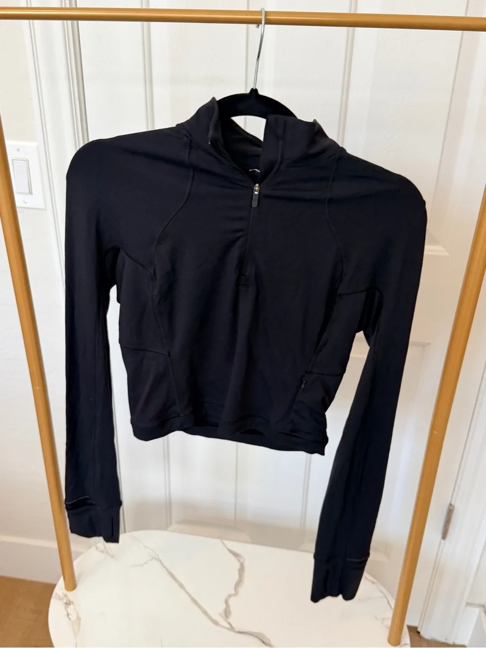 Lululemon Black Half-Zip Long Sleeve Women's Top